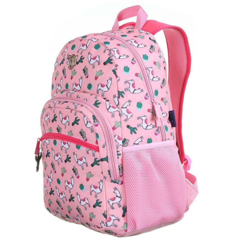 Mochila Capricho Escolar De Costa Estampa Lhama Graffite Mochila Capricho Escolar De Costa Estampa Lhama Graffite