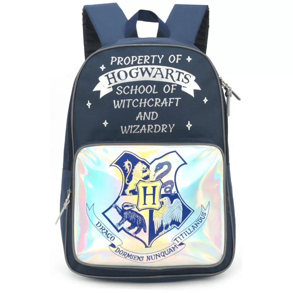 Mochila Escolar Luxcel Potter Azul Holográfico (373272) - Graffite